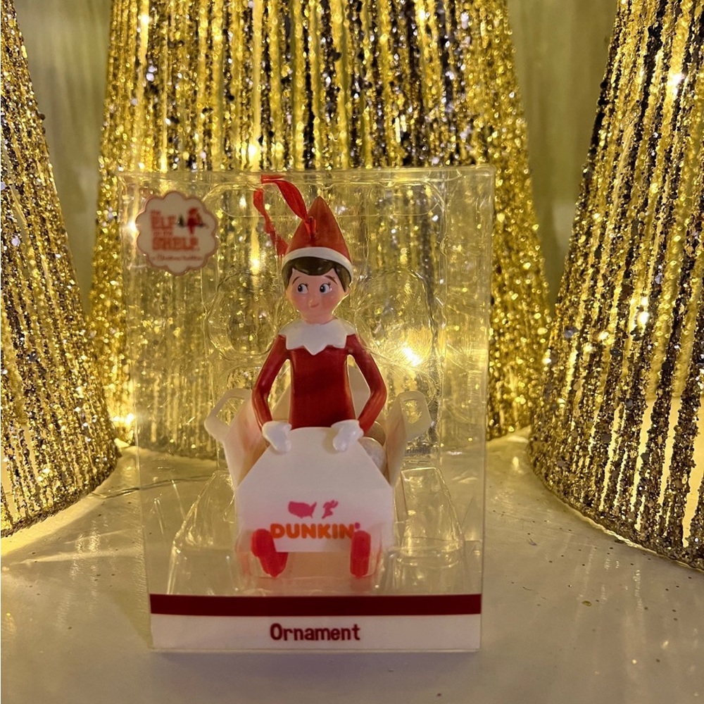 Dunkin Donuts Elf on the Shelf Ornament